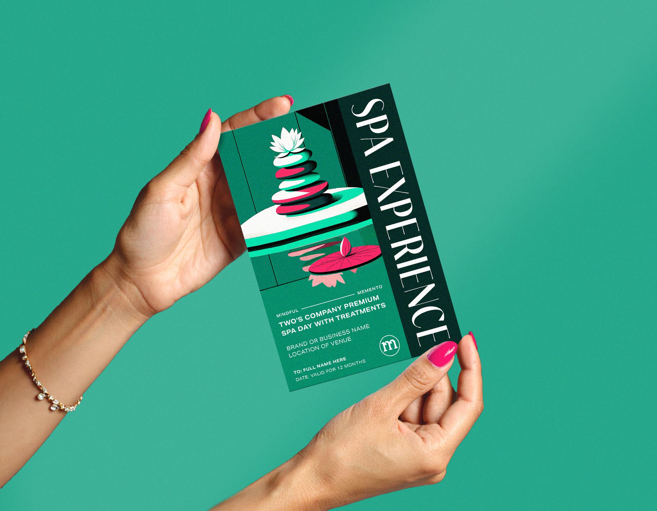 Spa Day personalised keepsake ticket